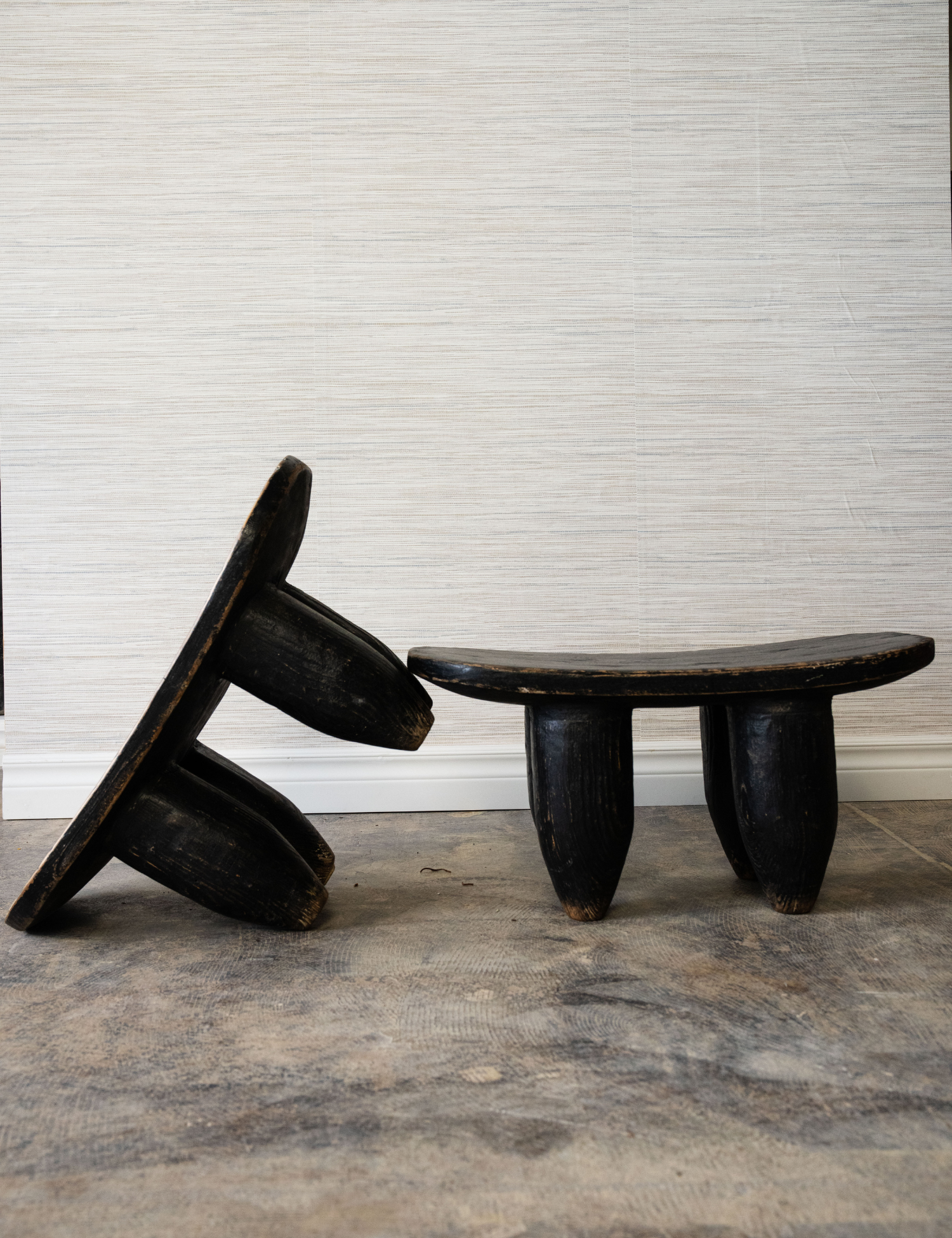 The Leni – Black Elm Senufo Stool